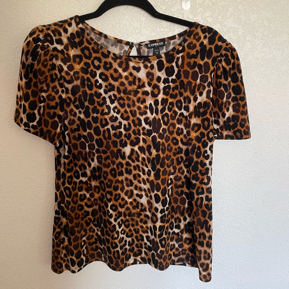 Express leopard shirt